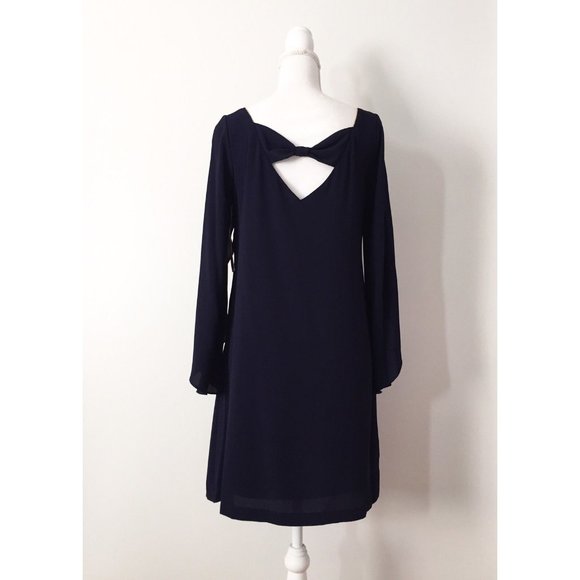 $100 Jessica Simpson Bow-Back Flutter-Sleeve Dress - Picture 7 of 11
